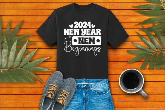 2024 New Year New Beginnings Craft SVG for Graphics and T-Shirts