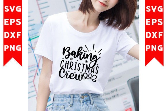 Baking Christmas Crew SVG Craft for T-Shirt Designs