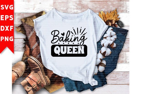 Baking Queen SVG Craft: Perfect for T-Shirt Designs and Graphics