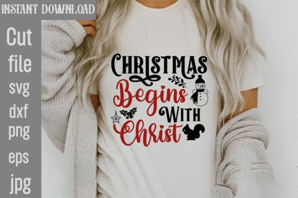 Christmas Begins with Christ SVG: A Versatile T-Shirt Design