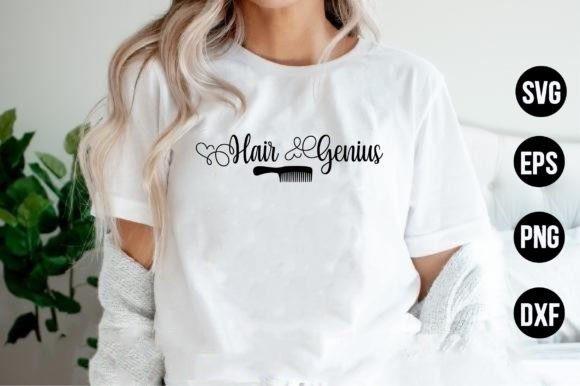 Hair Genius: A Versatile Graphics Asset for T-Shirt Designs