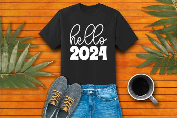 Hello 2024 Craft SVG: Perfect for T-Shirt Designs and Graphics