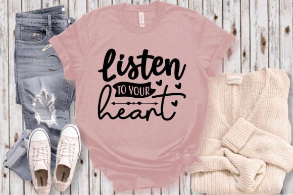 Listen to Your Heart SVG Craft for Modern Graphics