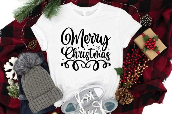 Merry Christmas SVG Craft for T-Shirt Designs and Graphics
