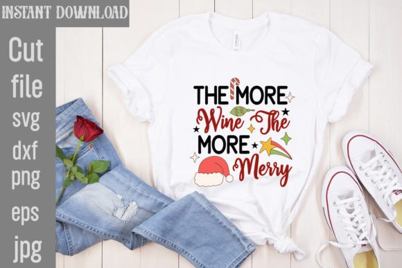 The More Wine the More Merry: A Versatile Graphics and T-Shirt Design Asset